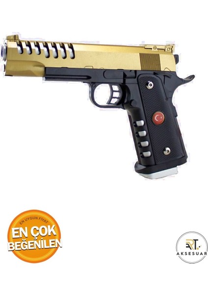 Elite Boncuk Atan Tabanca - Renkli 22 cm Kaliteli Boncuklu Tabanca + 300 Boncuk Mermi 1 Adet fiyatları