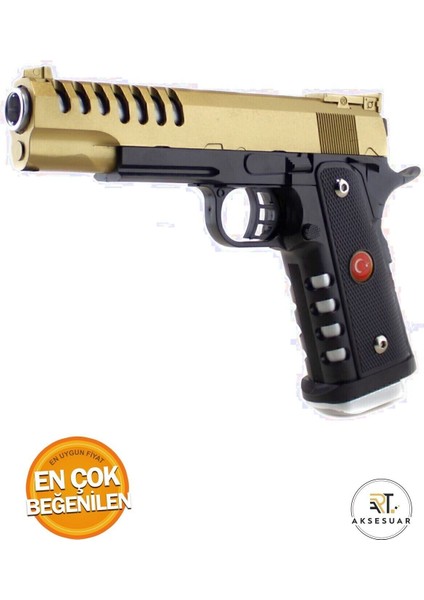 Elite Boncuk Atan Tabanca - Renkli 22 cm Kaliteli Boncuklu Tabanca + 300 Boncuk Mermi 1 Adet modelleri