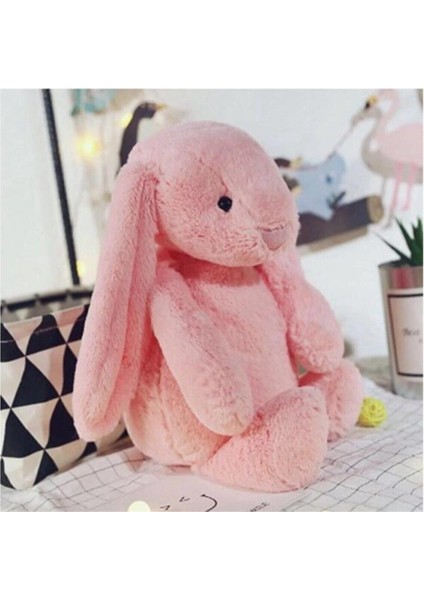 Elite Oyun ve Uyku Arkadaşım Sevimli Uzun Kulak Bunny Peluş Tavşan 65 cm ( %100 Yerli Ürün) 1 Adet