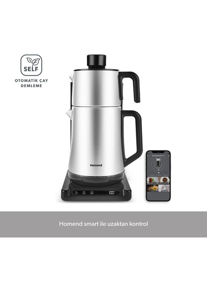 Smart Royaltea Plus 1781H 2 In 1 Wifi Otomatik Çay ve Türk Kahve Makinesi Inox