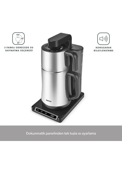 Smart Royaltea Plus 1781H 2 In 1 Wifi Otomatik Çay ve Türk Kahve Makinesi Inox fiyatları
