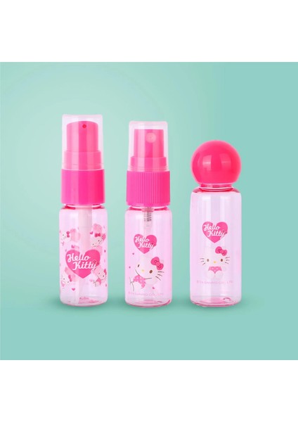 Sanrio Lisanslı Hello Kitty Pembe Serisi 7'li Seyahat Seti modelleri