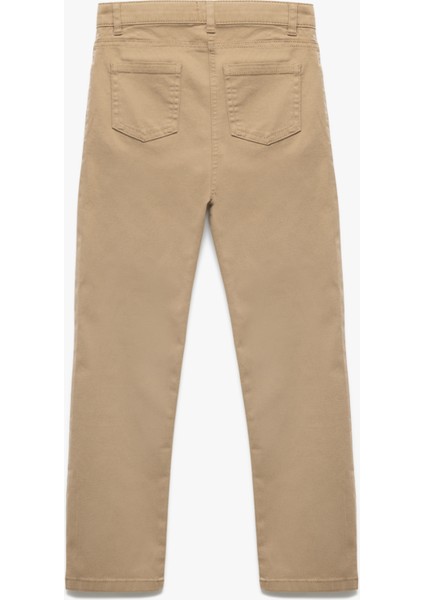 Cepli Düğme Detaylı Düz Paça Pamuklu Pantolon fiyatları