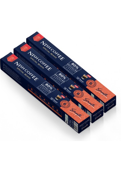 Kapsül Kahve 4 Smooth 3'lü Set (Nespresso Uyumlu)-30 Adet