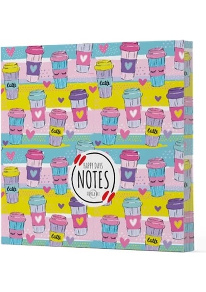 Kahve 10 - Çizgisiz Yan Boyamalı Defter