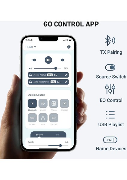 BP50 Bluetooth Preamfi