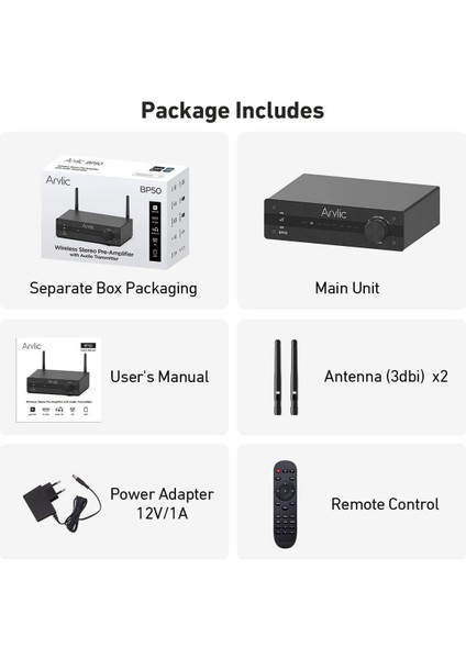 BP50 Bluetooth Preamfi
