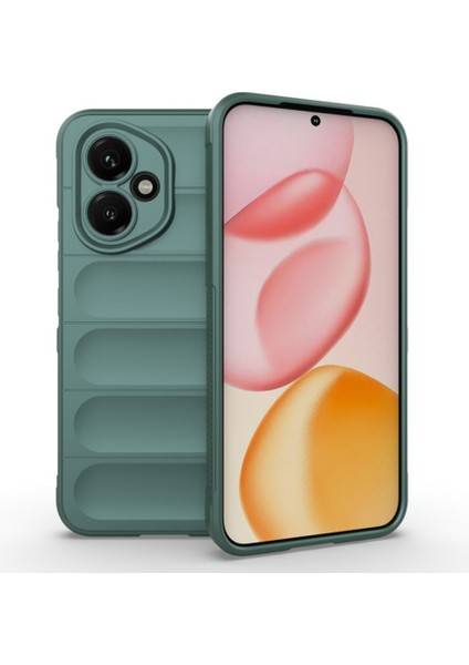 Honor 400 Uyumlu Kılıf Etnik Optimum Mat Kamera Korumalı Silikon Yeşil