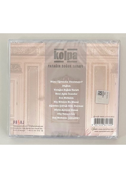Kolpa Yatağın Soğuk Tarafı CD (Jelatininde Sıfır Orjnal Dönem Baskı Cd)