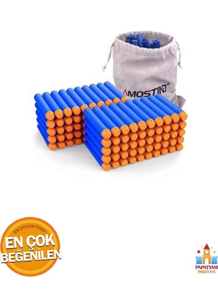 Elite Tüm Nerf Tabancalarıyla Uyumlu Yedek Dart Mermisi - Sünger Yedek Mermi 20 Adet 1 Adet