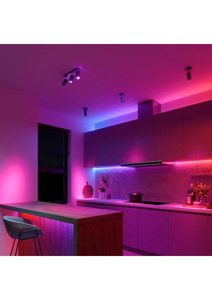 LED Tavan Lambası, 3 Ampullü Spot, Döner Tasarım, Uygulama ve Alexa ile Kontrol Edilebilir