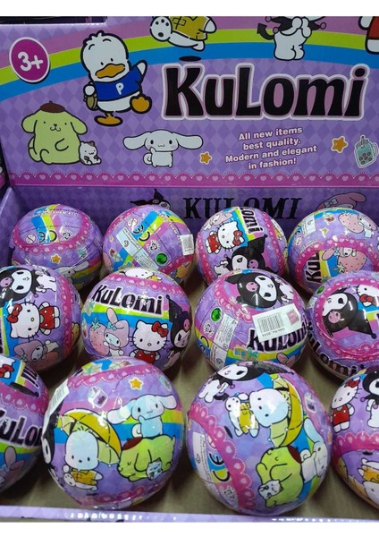 Elite Oyuncak Kromi 3lü Set Kutulu Kuromi 3 Lü Set + Süpriz Kuromi Top Hediyelidir. 1 Adet