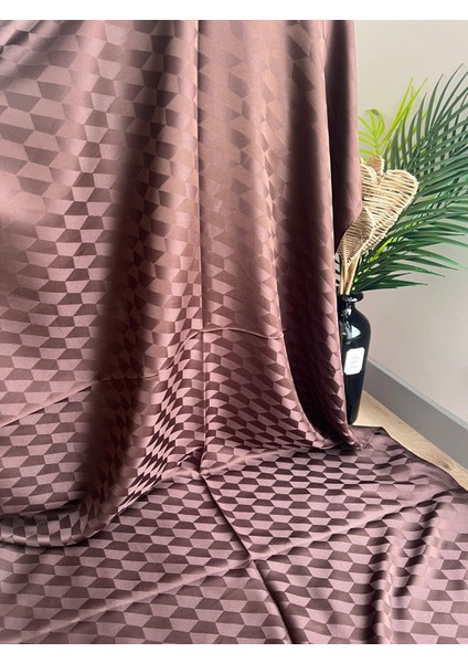 Vavscarfs Koza Desen Pamuk Jakar Şal Koyu Kahve fiyatları