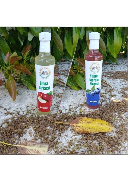 Elma Sirkesi ve Yaban Mersini Sirkesi Toplam 1000 ml