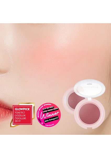 Meyve Renkleriyle Doğal ve Parlak Görünüm Sunan Jel Allık A'PIEU Juicy-Pang Jelly Blusher (RD01)