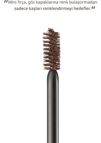 Doğal Görünüm Sağlayan İnce ve Üçgen Fırçalı Kaş Maskaras Ultra Powerproof Brow Mascara (Dark Brown) modelleri