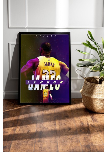 Lebron James Çerçeveli Tablo - Basketbol Nba Posteri Tablo fiyatları