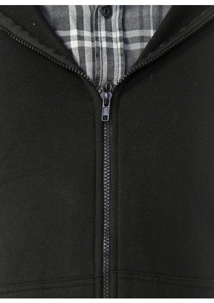 Erkek Zip Hoodie Ceres Life 22018684-BLK indirimleri