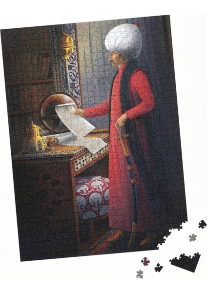 1000 Parça Puzzle Fatih Sultan Mehmet Han Ferman