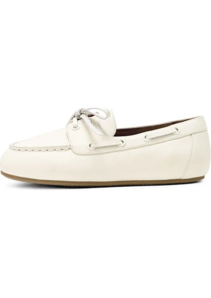 Deri Loafer Ayakkabı Bağcıklı Kaymaz Tabanlı Rahat Model