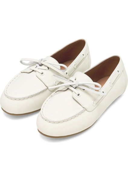 Deri Loafer Ayakkabı Bağcıklı Kaymaz Tabanlı Rahat Model