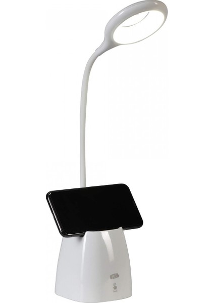 LED Masa Lambası / Beyaz 3W USB Şarjlı / 18 LED 5000K / Ycl