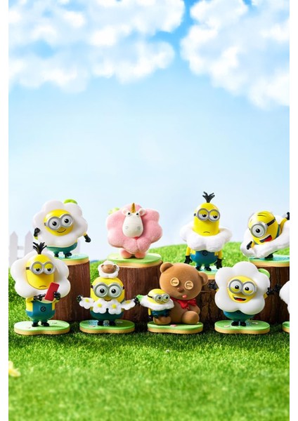 Minions Lisanslı Çiçek Bahçesi Sürpriz Figürlü Kutu Blind Box