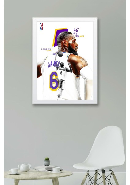 Lebron James Çerçeveli Tablo - The King Nba Posteri Tablo fiyatları