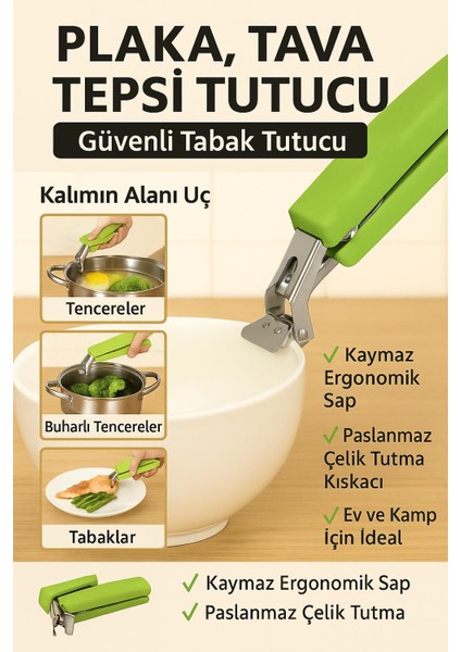 Tencere, Tava ve Tepsi Tutacağı – Isıya Dayanıklı Güvenli Taşıyıcı