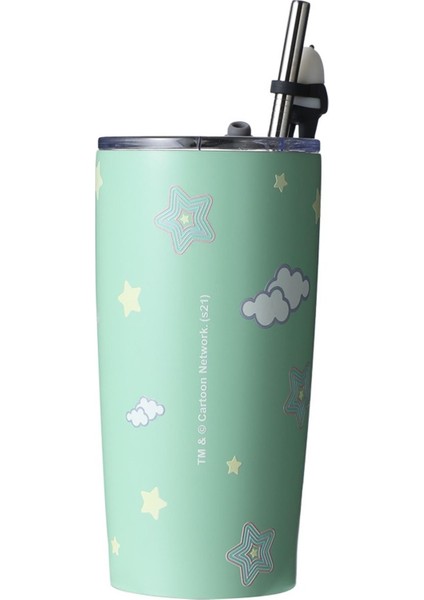 We Bare Bears Lisanslı Pipetli Termos (530ML) - Boz Ayı modelleri