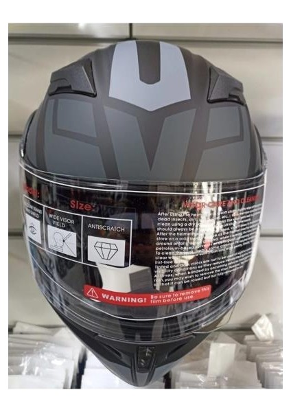 Jk-20 JK902 Çene Pedli Güneş Vizörlü Çeneden Açılır Kask [h-1 Grey ] L fırsatları