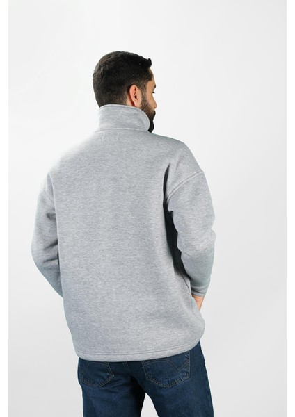 Unisex Balıkçı Yaka Gri Sweatshirt fiyatları