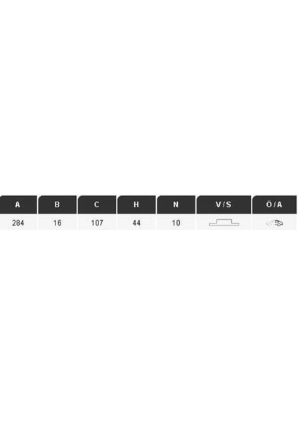 13529 Arka Fren Diski Transit V347 2,2 06-