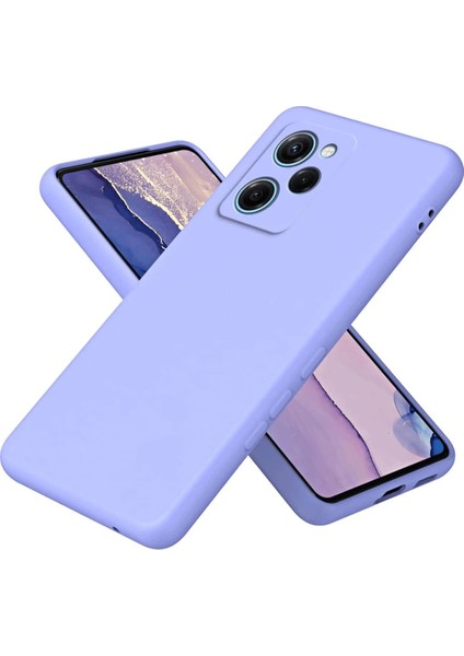 Xiaomi Poco X5 Pro 5g Nano Içi Kadife Silikon - Lila Bstmy