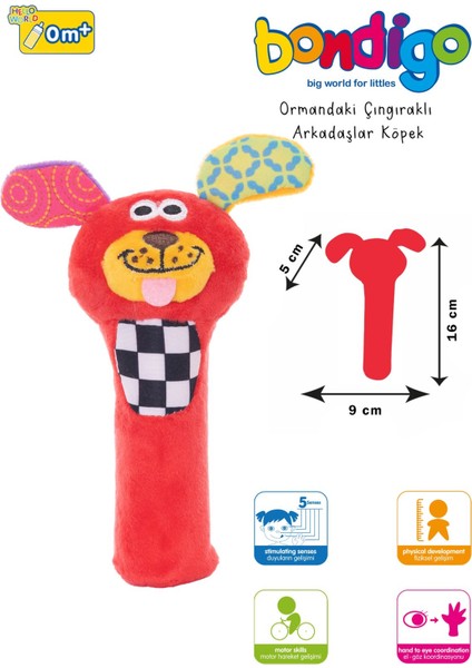 Elite Bondigo Ormandaki Çıngıraklı Arkadaşlar Peluş Oyuncak 1 Adet