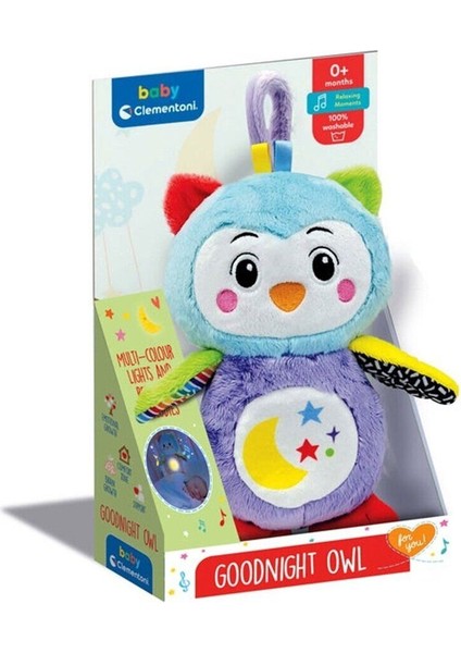 Elite 17801 Baby Clementoni - Işıklı Pelüş Baykuş 1 Adet