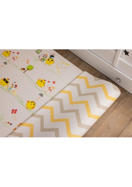 Elite Tiny Hens Premium Oyun Matı 140X230CM | 15MM | Darbe Emici, Isı Yalıtımlı, Çift Yönlü Halı 1 Adet