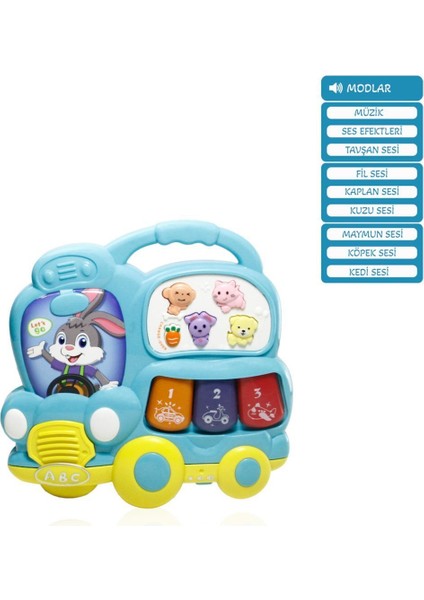 Elite Işıklı ve Müzikli Otobüs Bebek Piyanosu 1 Adet modelleri