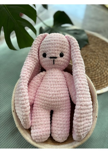 Elite Amigurumi Örgü Uyku Arkadaşı Kadife Ip Uzun Kulak Tavşan Oyuncak 1 Adet fiyatları