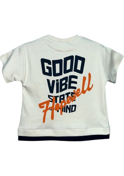 Erkek Bebek Yazlık Şortlu Takım – Baskılı Tişört & Çizgili Şort 2'li Set ⚡ fırsatları