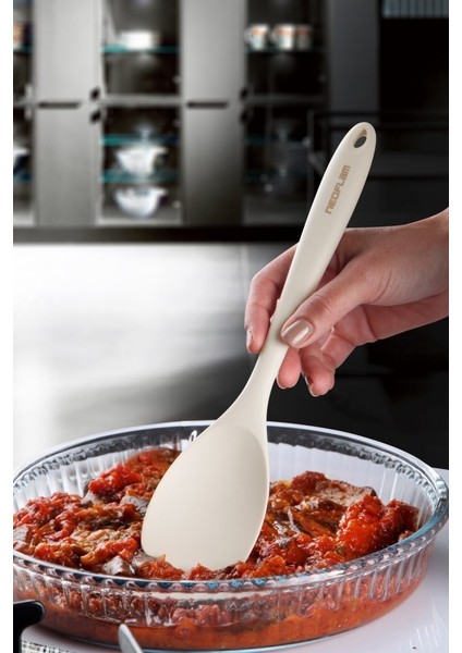 Silikon Derin Spatula Bej