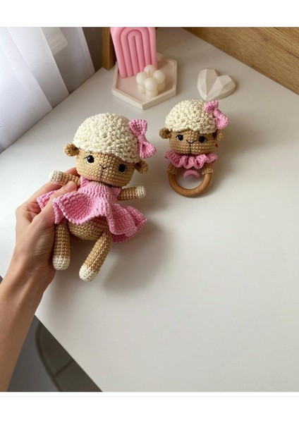 Elite Amigurumi 2li Kuzu Set - Hediyelik Organik Oyuncak 1 Adet