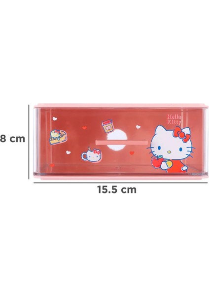 Sanrio Lisanslı Istiflenebilir Tekli Çekmece Düzenleyici - Hello Kitty modelleri