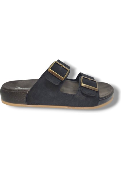 25901-25 Deri Çift Bant Anatomik Erkek Terlik fiyatları