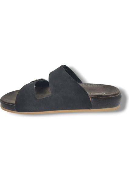 25901-25 Deri Çift Bant Anatomik Erkek Terlik modelleri