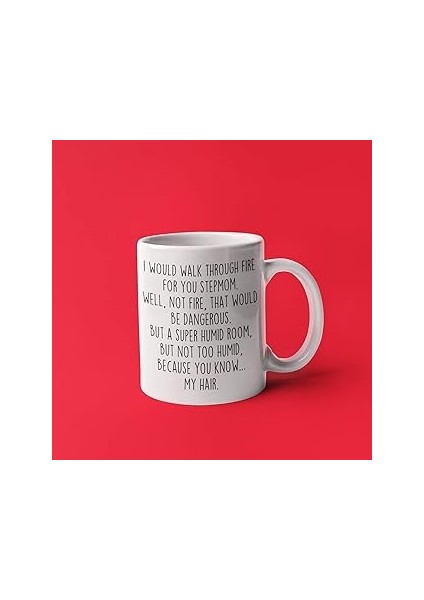 Print Dore Üvey Anne Kahve Bardağı, Iyi Üvey Anne Kupası, Üvey Anne Hediyesi, Ingilizce Kupa