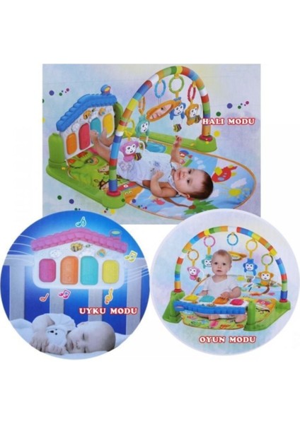 Elite Babycim Sevimli Piyanolu Sesli Işıklı Aynalı Oyun Halısı / 1 Adet