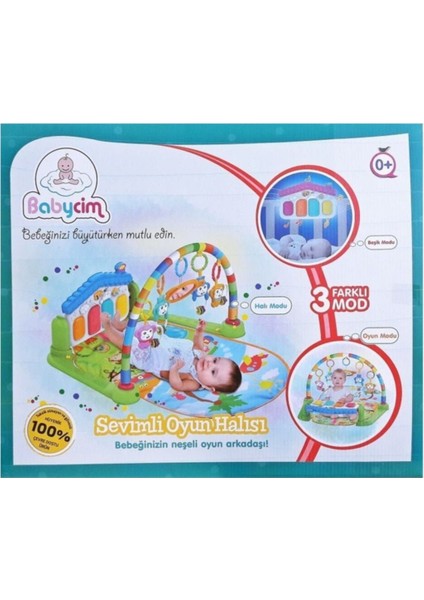 Elite Babycim Sevimli Piyanolu Sesli Işıklı Aynalı Oyun Halısı / 1 Adet fırsatları