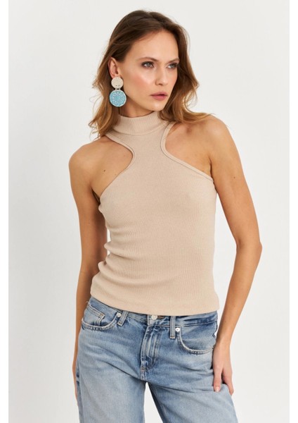 Kadın Taş Halter Yaka Kaşkorse Bluz EY1454 modelleri