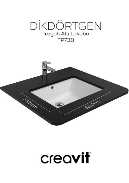 Tezgah Altı Lavabo 38*51 cm Beyaz fırsatları